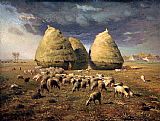 Haystacks Autumn by Jean Francois Millet